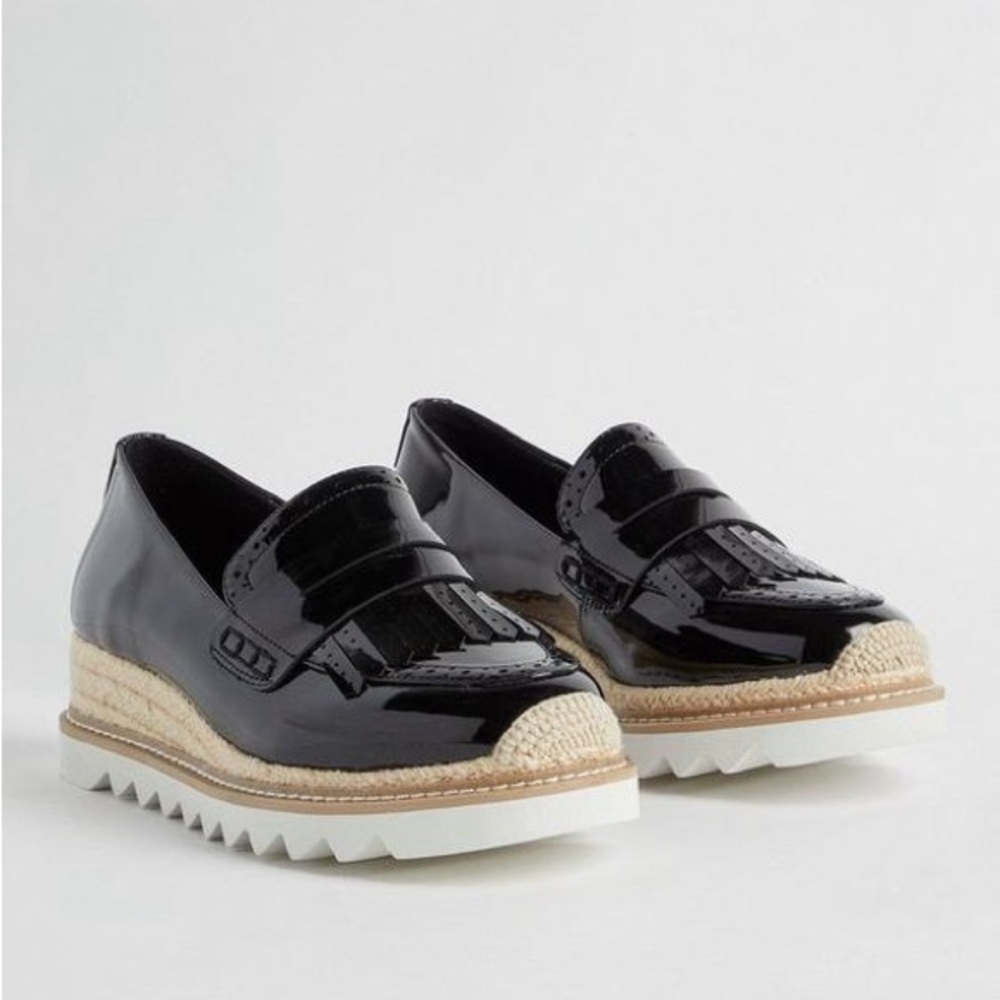 Torrid Women's Espadrille Oxford platform chunky shoes size 10 WW